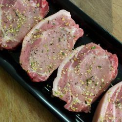 Pork Rib Eye in Salt & Pepper Glaze (approx 225g)